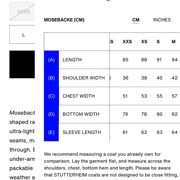 Stutterheim Mosebache Raincoat in Navy. Extra small - Picture 7 of 7